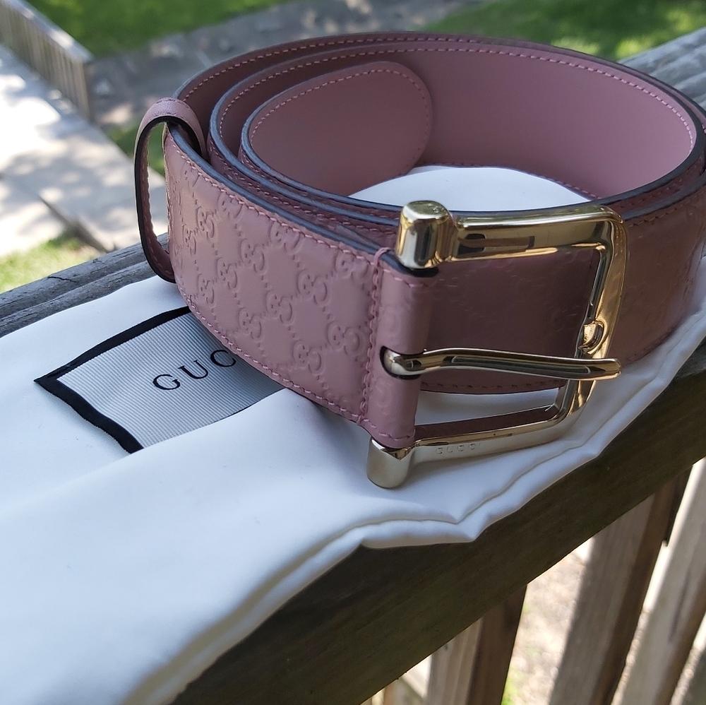 Guccissima Embossed Belt